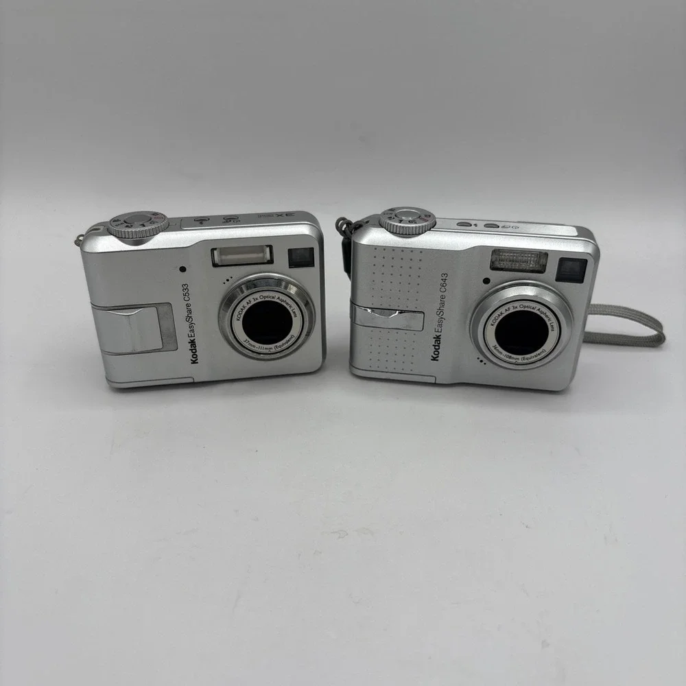 Kodak EasyShare Lot of 2 C643 & C533 Digital Camera ~ FOR PARTS ONLY No Power